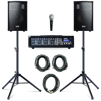 Amazon | Alesis 280W 4チャンネル・オールインワンPAシステム
